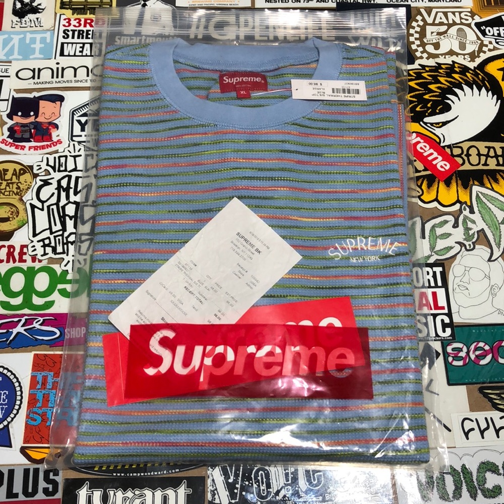 Supreme- Stripe Thermal S/S Top